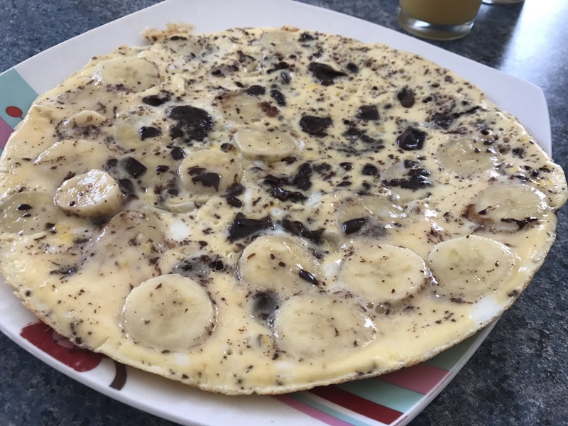 recette-musculation-sucré-omelette-banane-chocolat